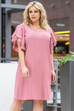 Plus size dress model 178521 Karko